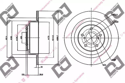 Тормозной диск DJ PARTS BD2066